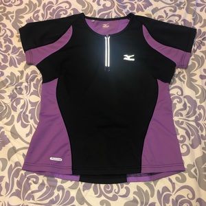 NWOT Mizuno Purple & Black Fitness Shirt, M